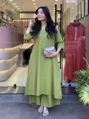 Greenish casual dress